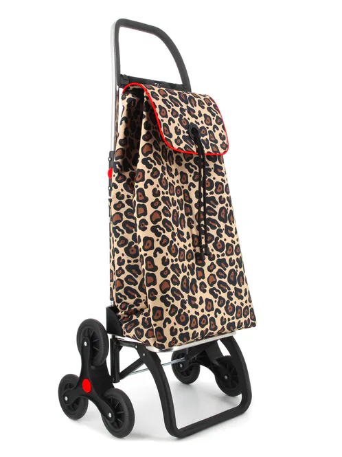 Huvudbild Rolser 6L shoppingvagn, trappklättrare, wild Leo