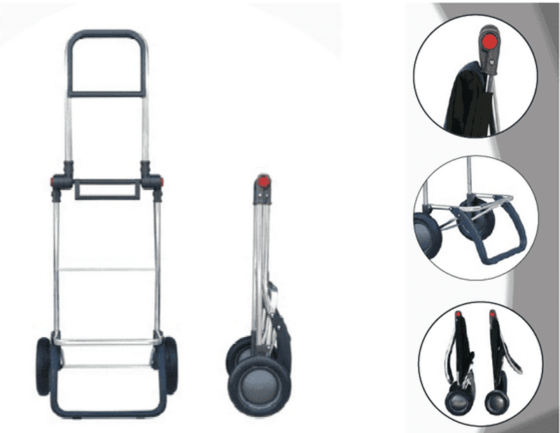 Rolser shoppingvagn 2L MF, rosa